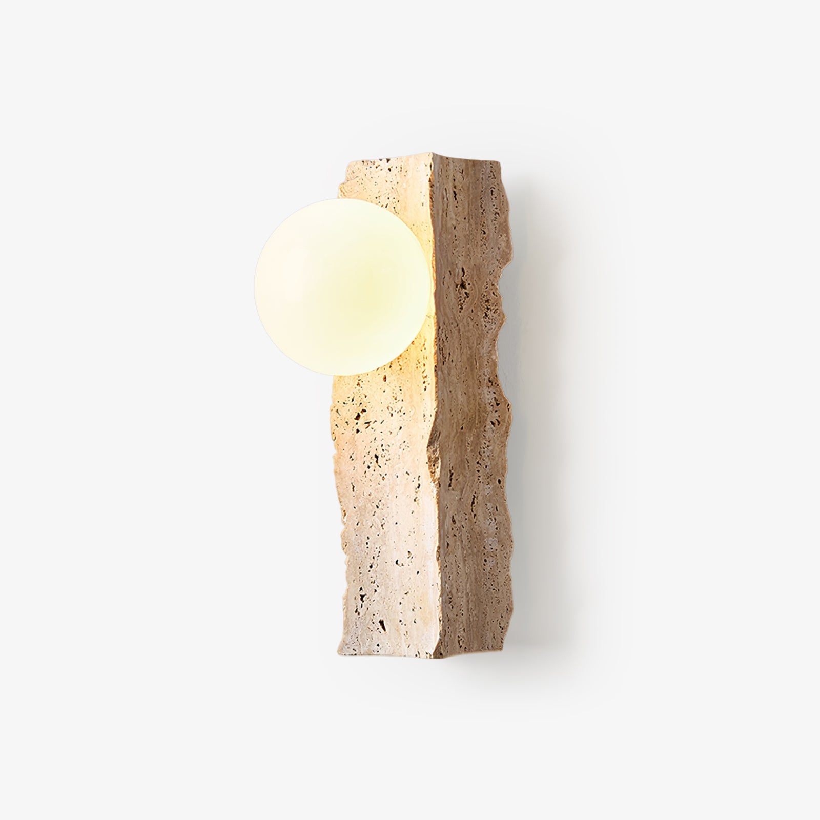 Elnoren Organic Travertine Wall Light-Neutral Decor