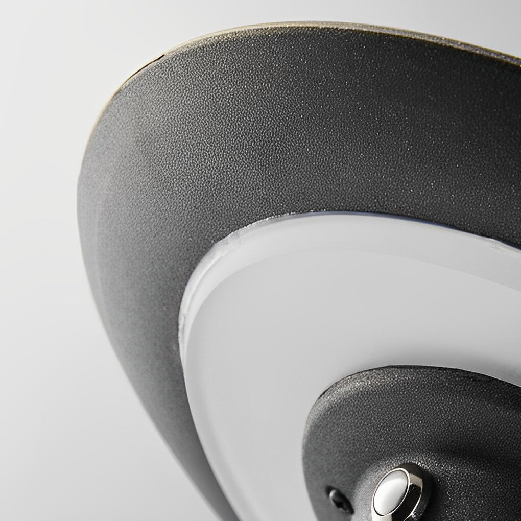 Nancy Solar Round Top Disk Down Path Lighting