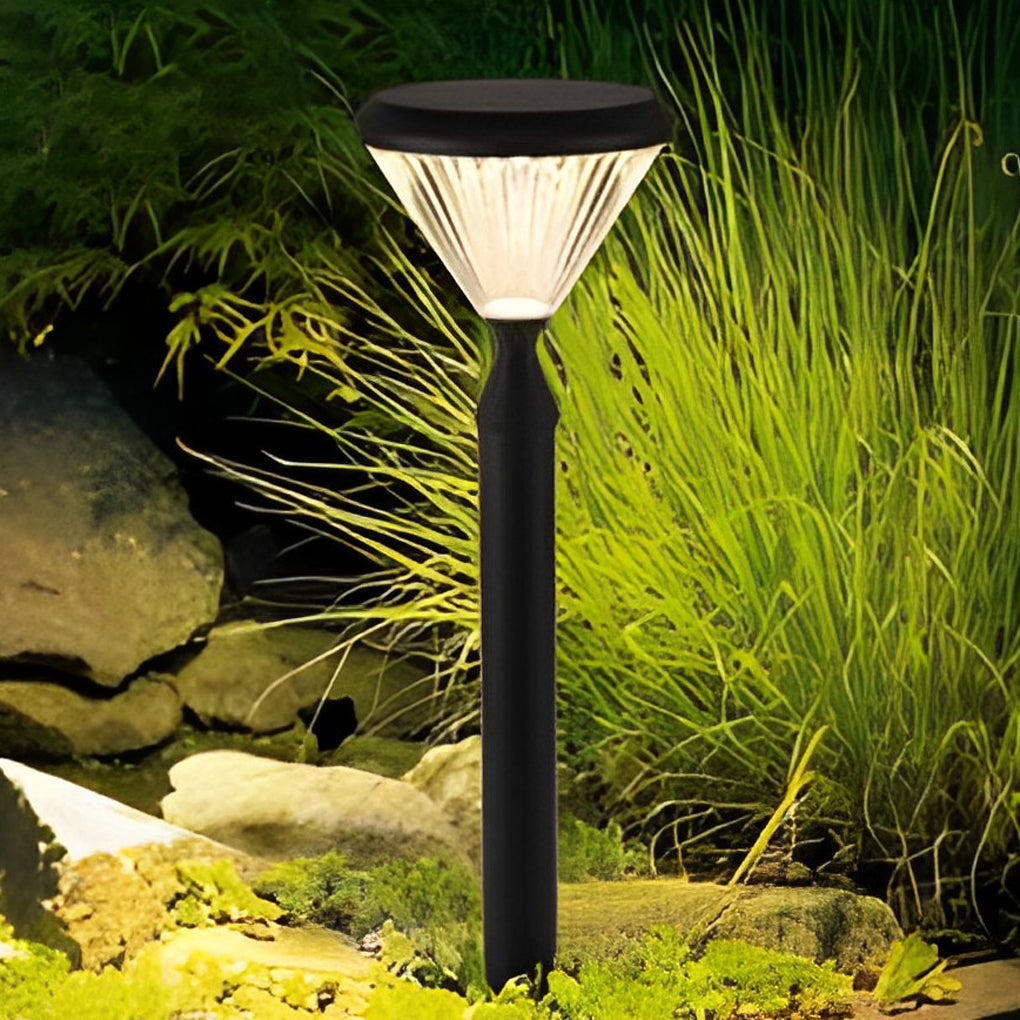 Odette Round Solar LED Lampshade Outdoor Lights