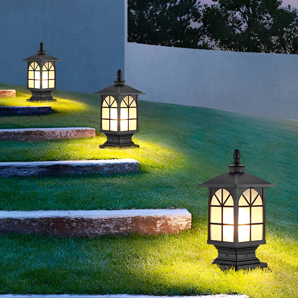 Gerret Retro Creative Outdoor Fence Pillar Lamp