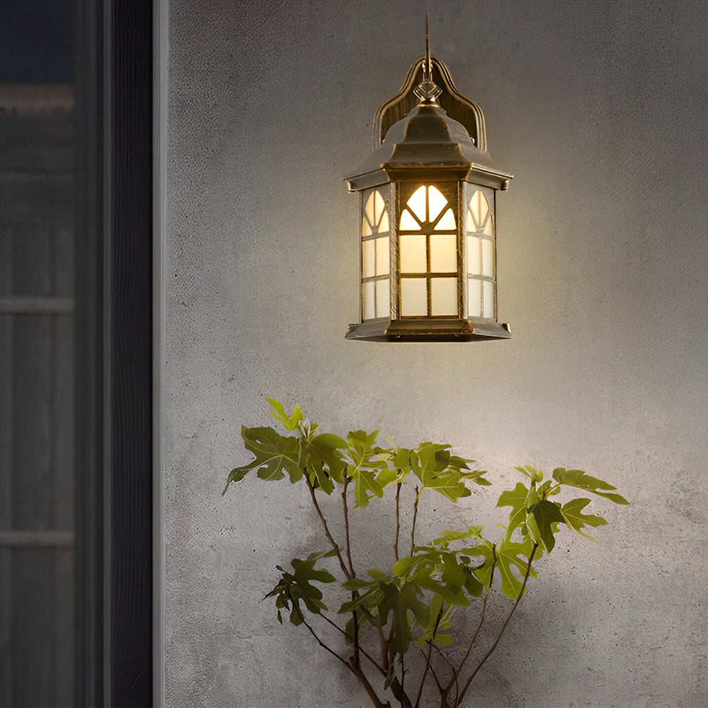 Blesed Retro LED Solar Outdoor Wall Lamp