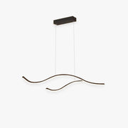 Arisha Curved Linear Pendant Light, Black/Gold - Neutral Decor