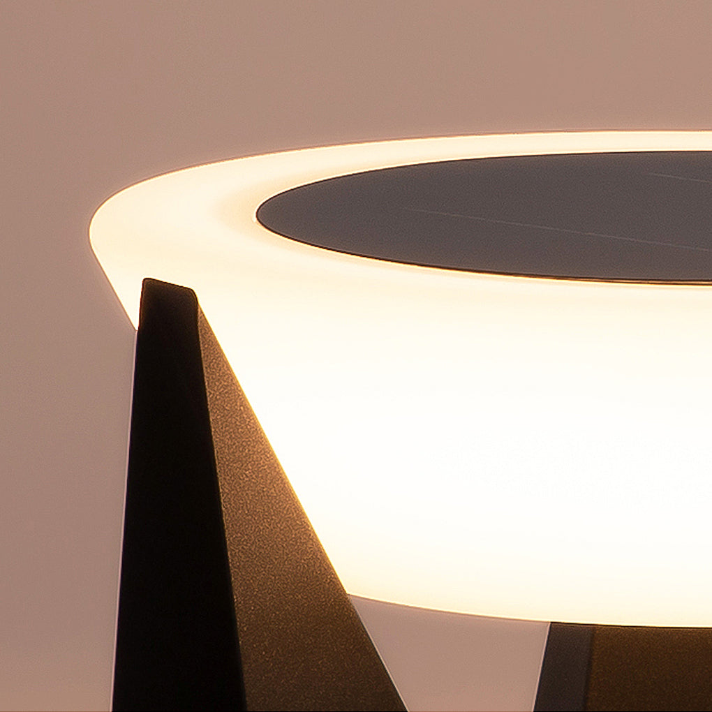 Eunice LED Modern Steel Outdoor Post Pillar Light