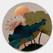 Wall Art Textured Lotus Flower Peach - Neutralighting