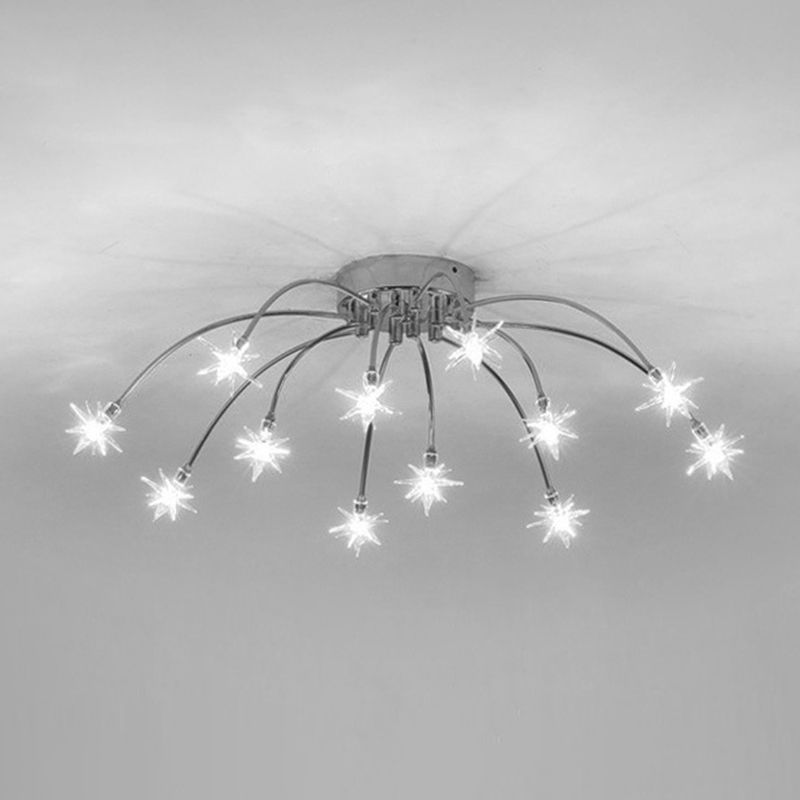 Arisha Art Deco Starry Flush Mount Ceiling Light - Neutral Decor