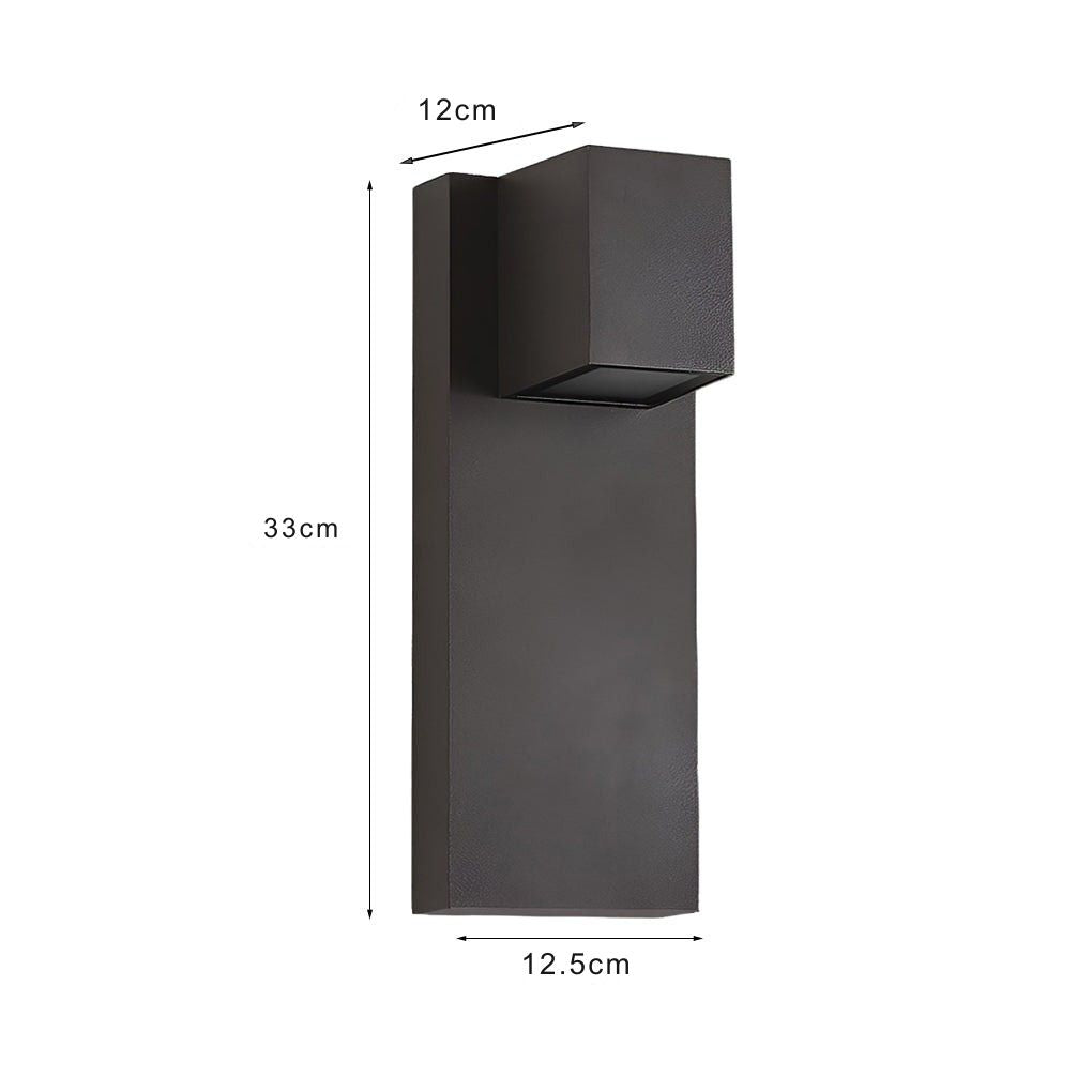 Eriny Square LED Modern Outdoor Wall Sconce Light