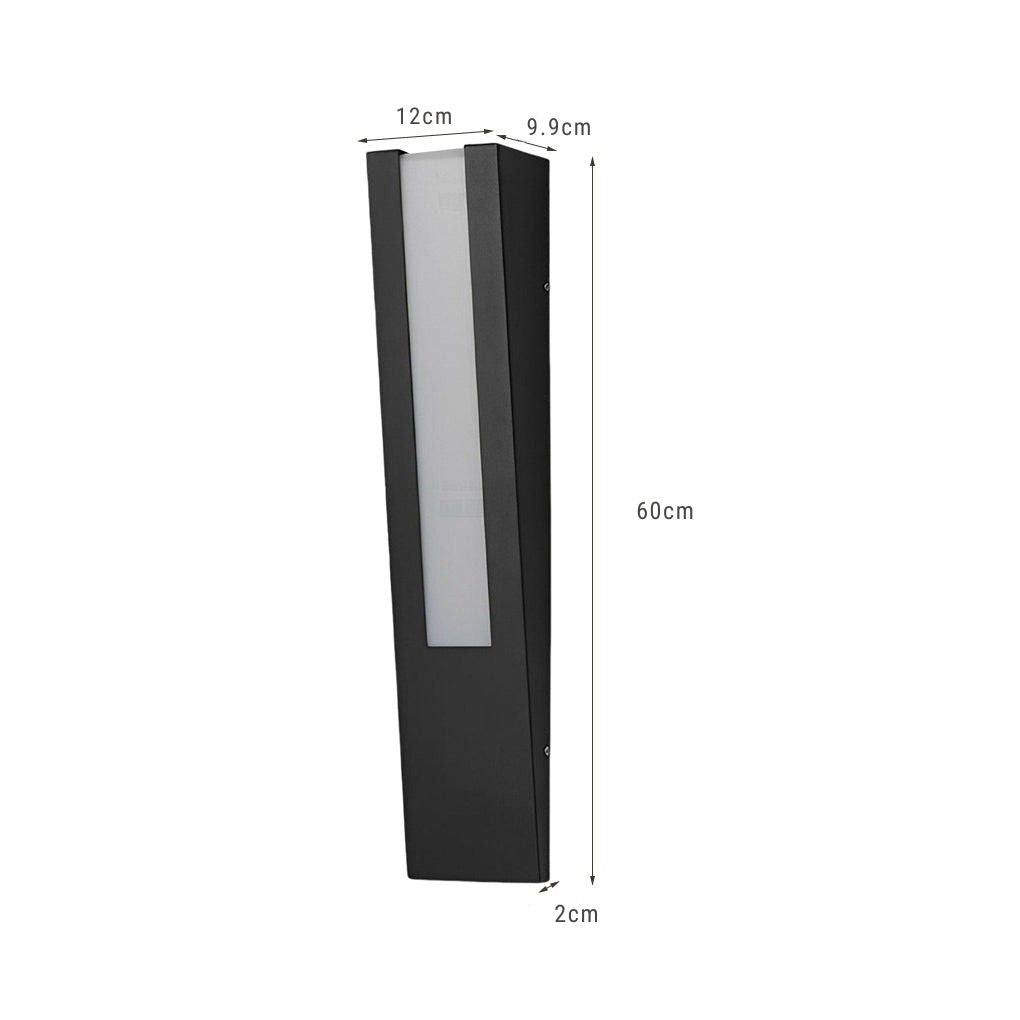 Opal Minimalist LED Modern Steel Outdoor Wall Lamp