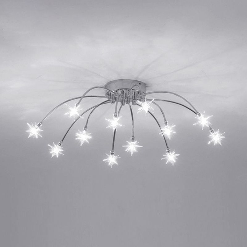 Arisha Art Deco Starry Flush Mount Ceiling Light - Neutral Decor