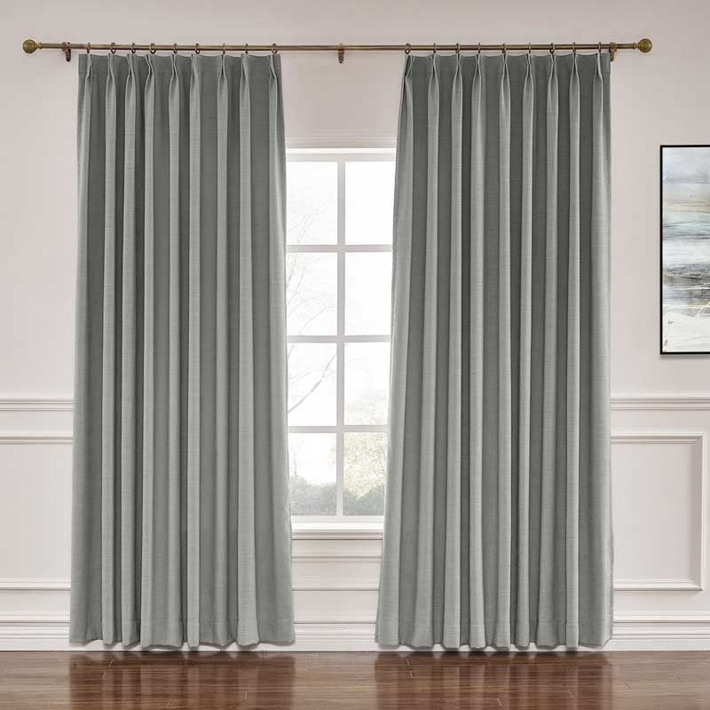 Lily Linen Curtains & Drapes Soft Top-Neutral Decor