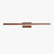 Arisha Modern Linear Metal Wall Lamp Mirror Front, Coffee - Neutral Decor