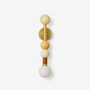 Stacked Sphere Wall Sconce-Neutral Decor