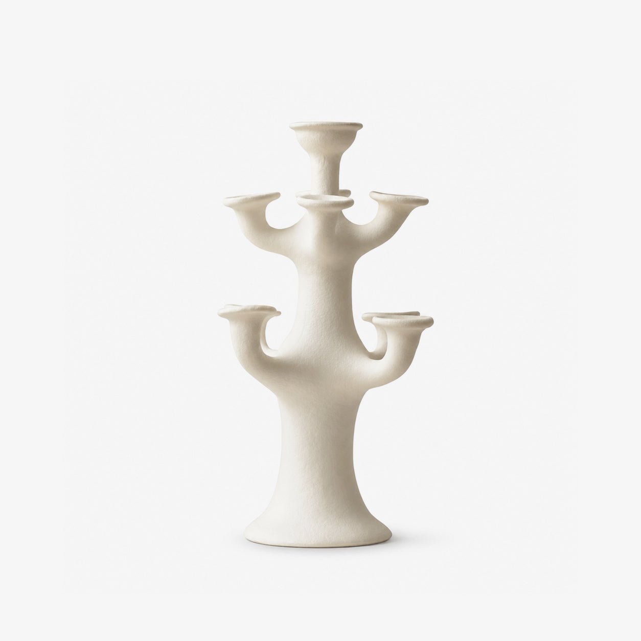Terracotta Tree Candelabra-Neutral Decor