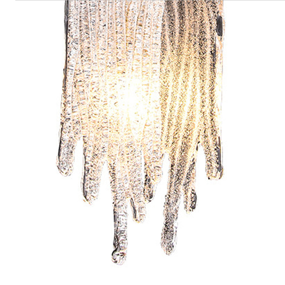 Kristy Modern Flowing Jelly Pendant Light, Gold, Crystal/Brass - Neutral Decor