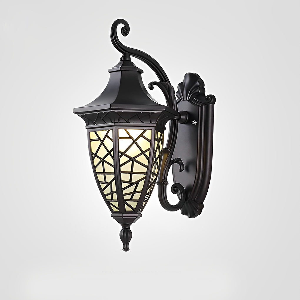 Bond Retro Pattern American Style Outdoor Wall Lamp
