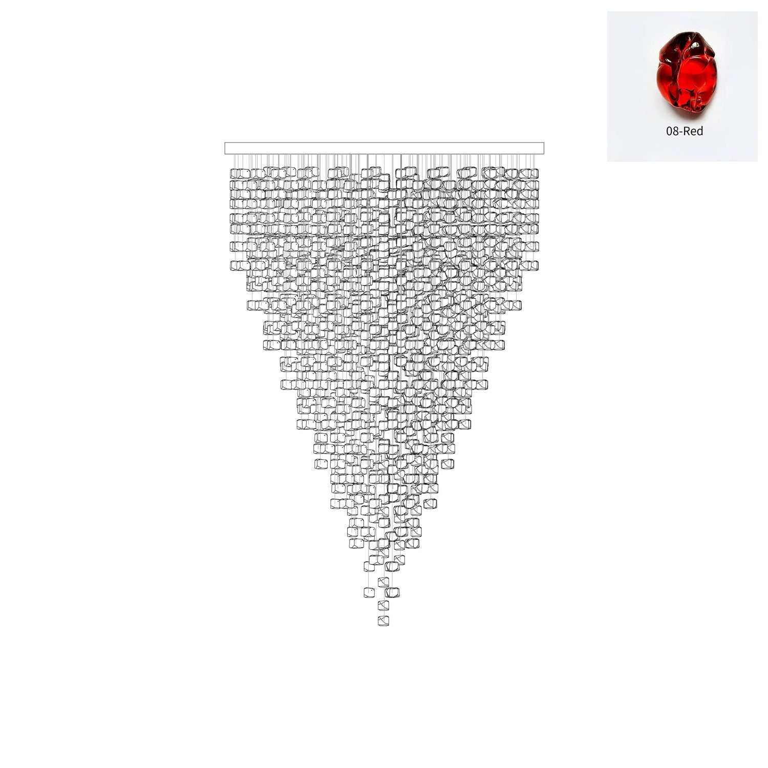 Belora Postmodern Luxury Stone Crystal Chandelier-Neutral Decor