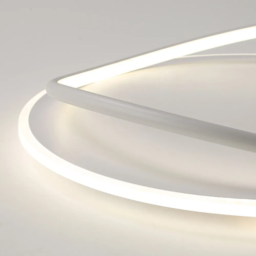 Arisha Minimalist Ring Modernom Flush Mount Ceiling Light - Neutral Decor