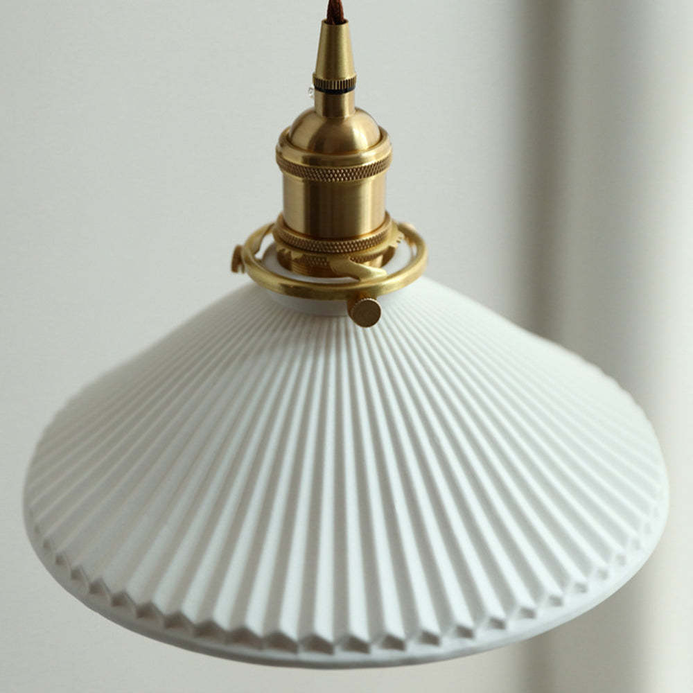 Muto Vintage Dome Ceramic/Wood Wall Lamp, Walnut/Wood/Clear - Neutral Decor