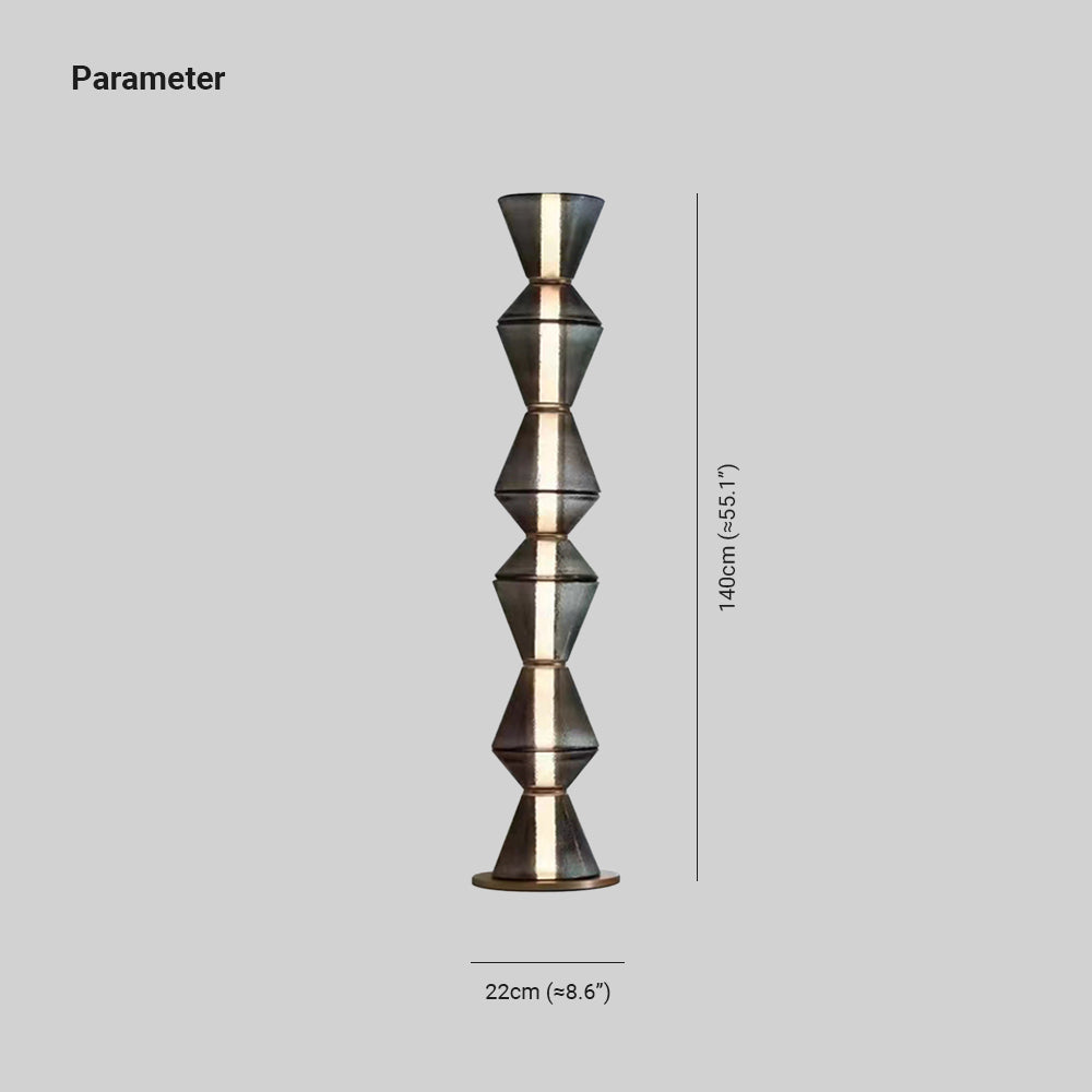 Evette Nordic Modern Black LED Pendant & Floor&Table Lamp, Glass - Neutral Decor