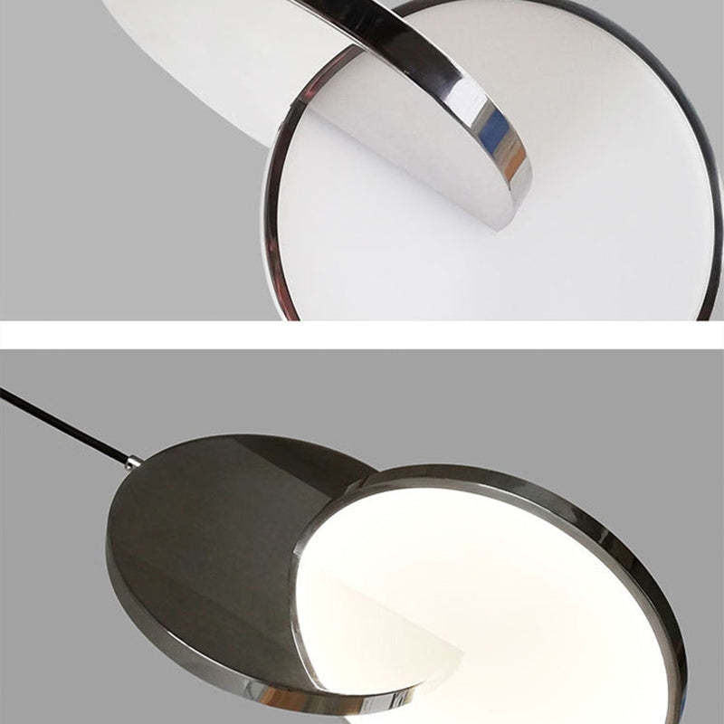 Arisha Pendant Light, Disc, Gold/Silver - Neutral Decor