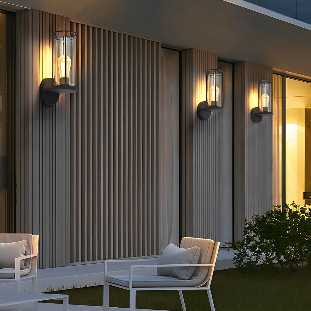 Mlly Modern Minimalist Round Stainless Steel Outdoor Light