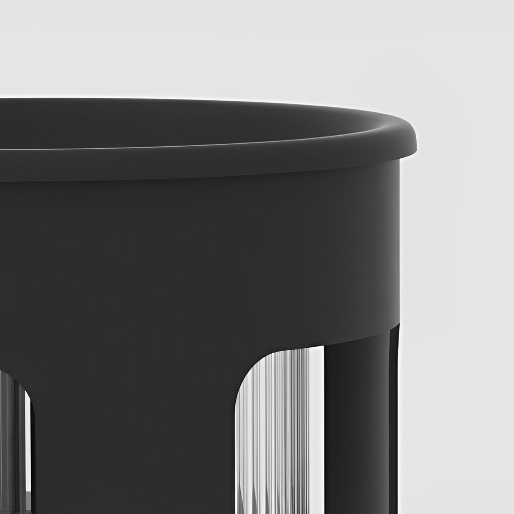 Bobie Round Under-Table Solar Steel Outdoor Light