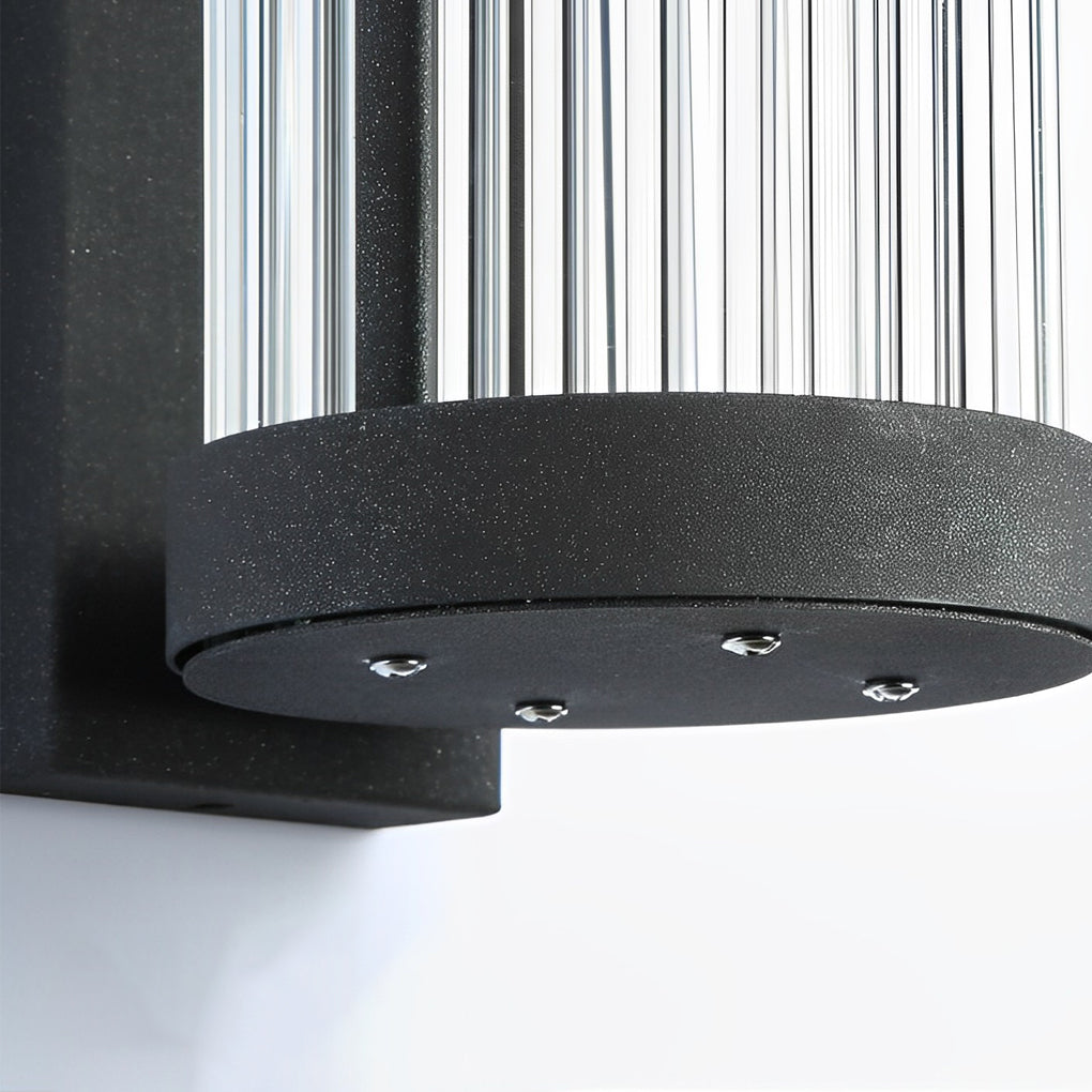 Denise Creative  LED Modern Solar Glass Outdoor Wall Lights