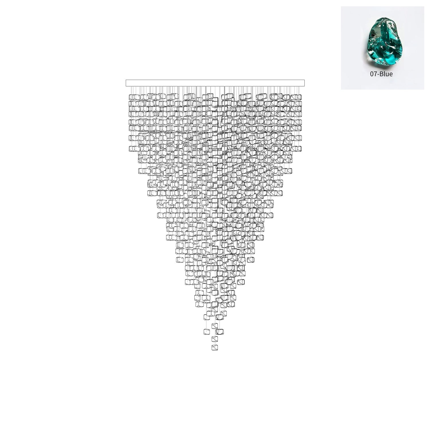 Belora Postmodern Luxury Stone Crystal Chandelier-Neutral Decor