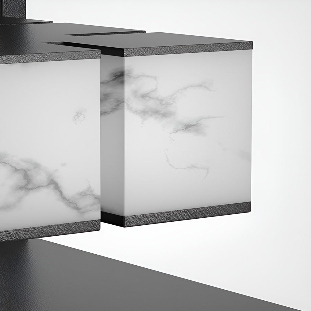 Herdsm Square LED Modern Steel Outdoor Post Caps Lights