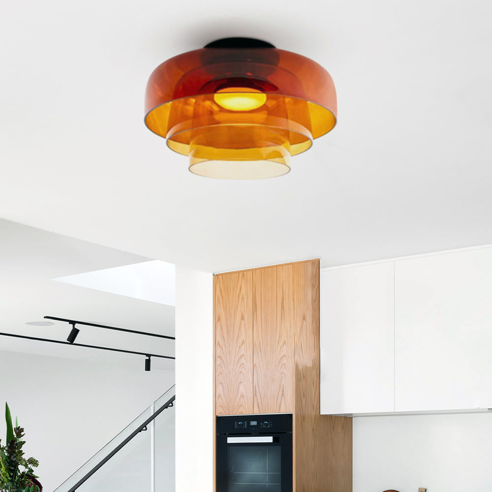 Aria Modern Simple Creative Glass Flush Mount Ceiling Light - Neutral Decor