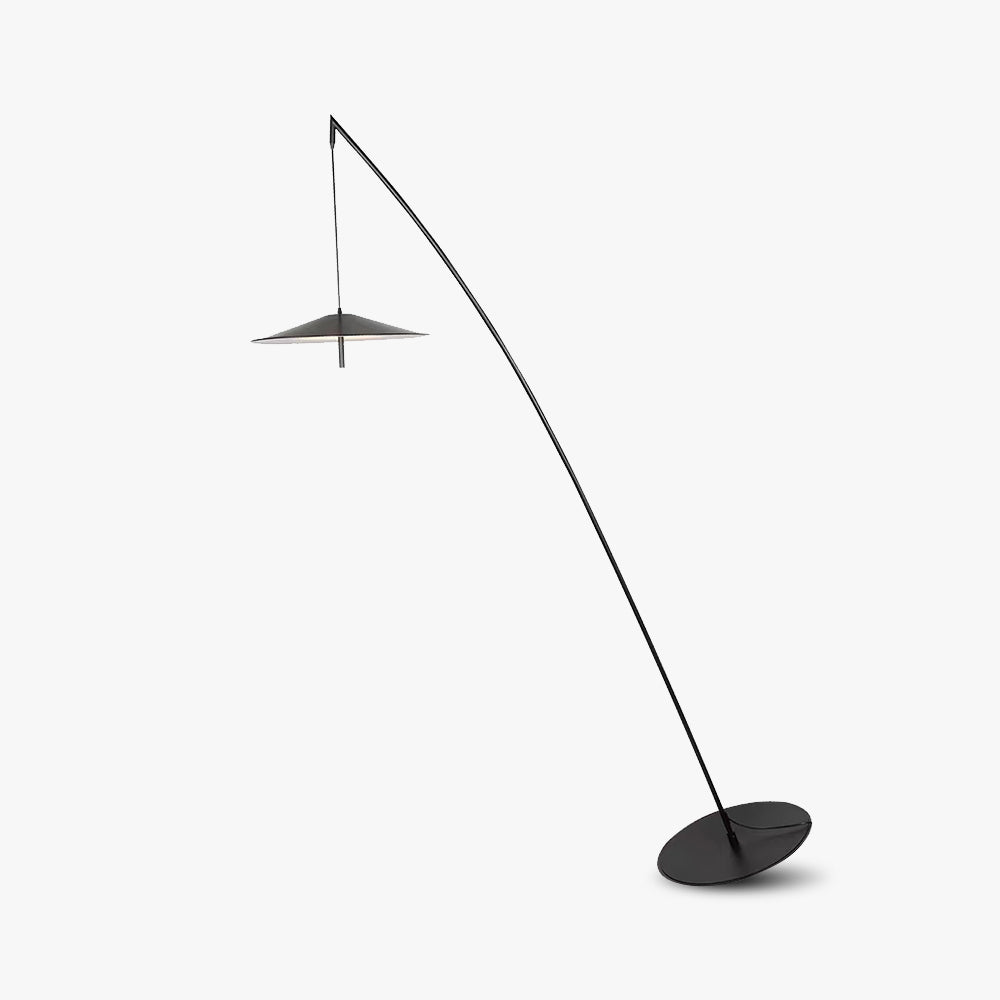 Salgado Frisbee Fishing Rod Floor Lamp, Living Room - Neutral Decor
