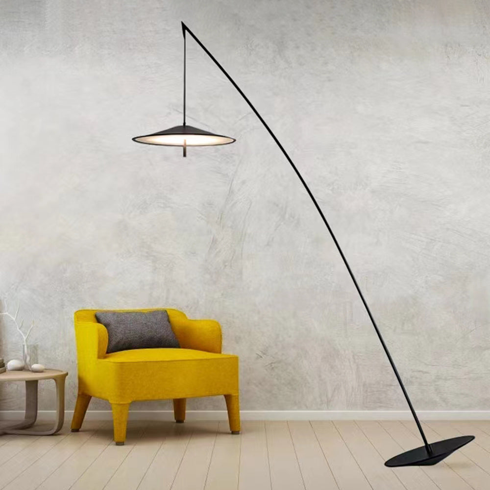 Salgado Frisbee Fishing Rod Floor Lamp, Living Room - Neutral Decor