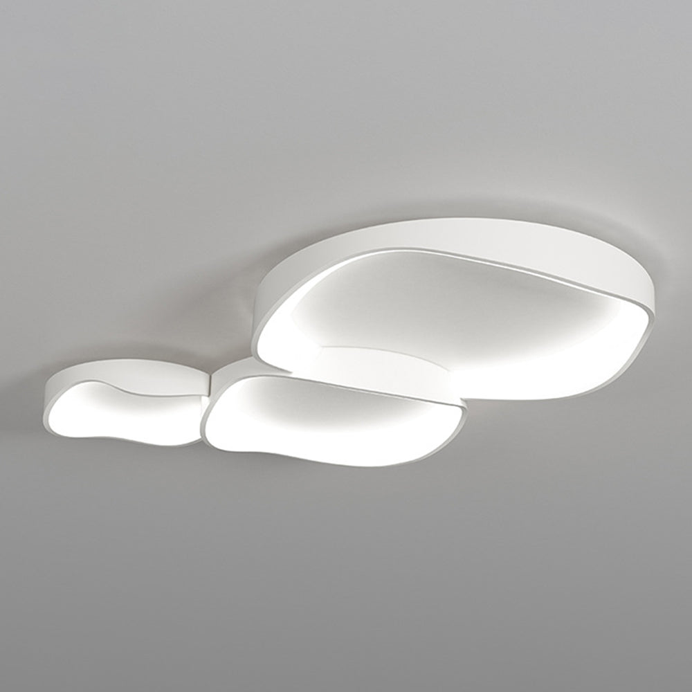Arisha Modern Wave Flush Mount Ceiling Light - Neutral Decor