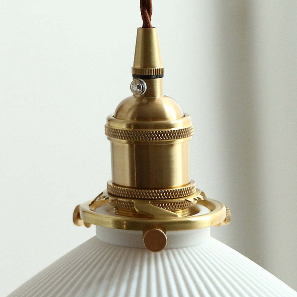 Muto Vintage Dome Ceramic/Wood Wall Lamp, Walnut/Wood/Clear - Neutral Decor