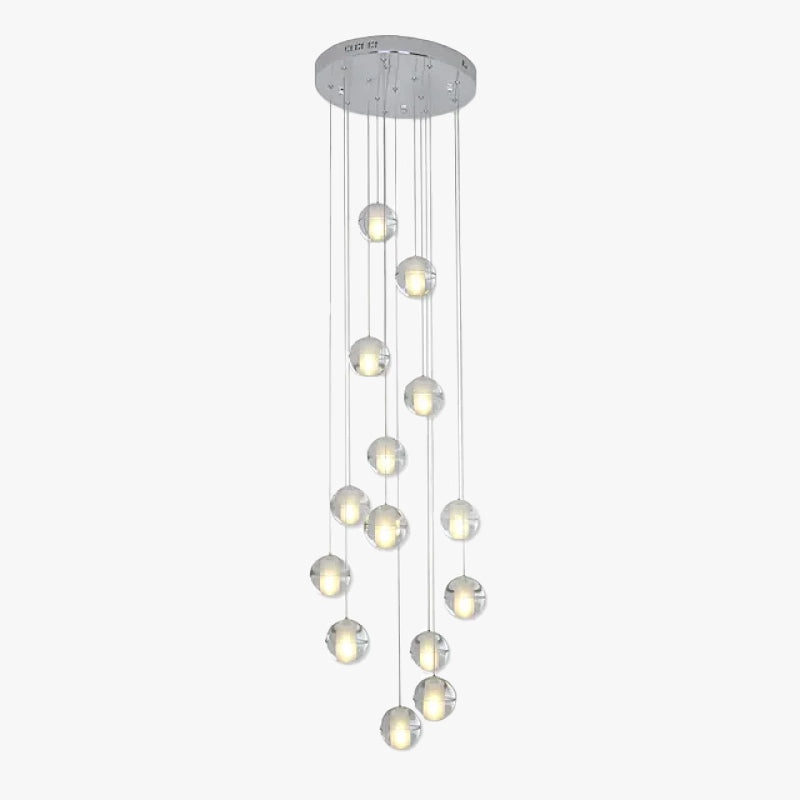Valentina Modern Multi Clean Globe Pendant Light, Foyer - Neutral Decor