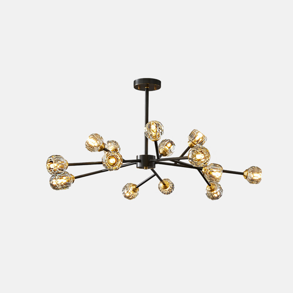 Valentina Modern Blown Metal Pendant Light, Gold - Neutral Decor
