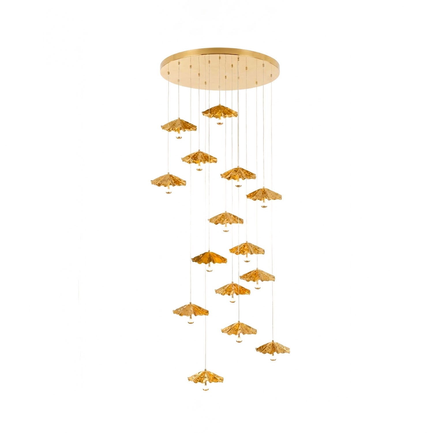 Livra Leaf Chandelier-Neutral Decor