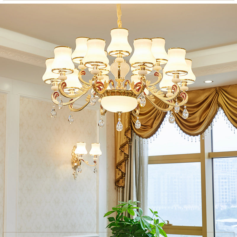 Alessio Retro Pendant Light Metal Glass Living Room Dining Room - Neutral Decor