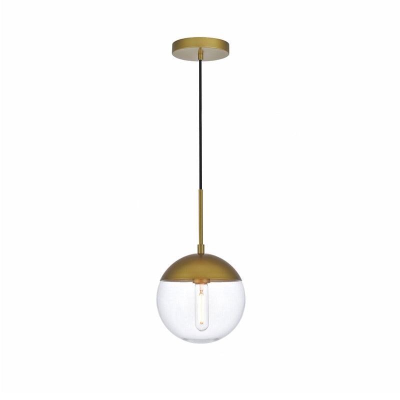 Hallie Modern PendantLight Metal Glass Living Room Dining Room Bedroom - Neutral Decor