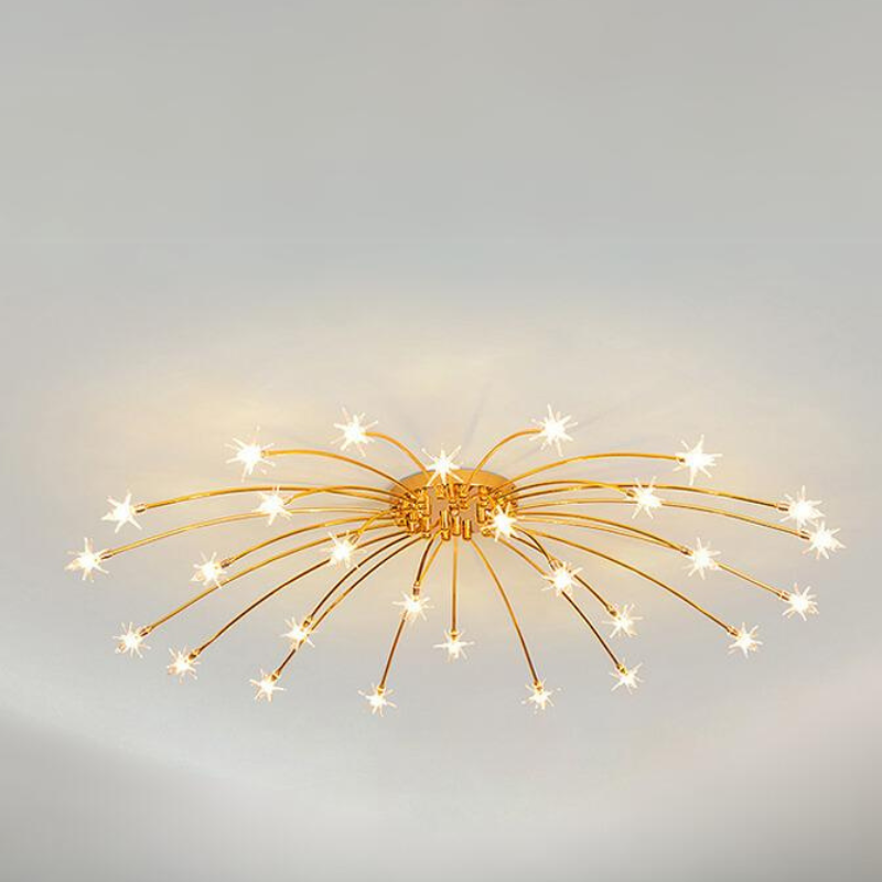 Arisha Art Deco Starry Flush Mount Ceiling Light - Neutral Decor