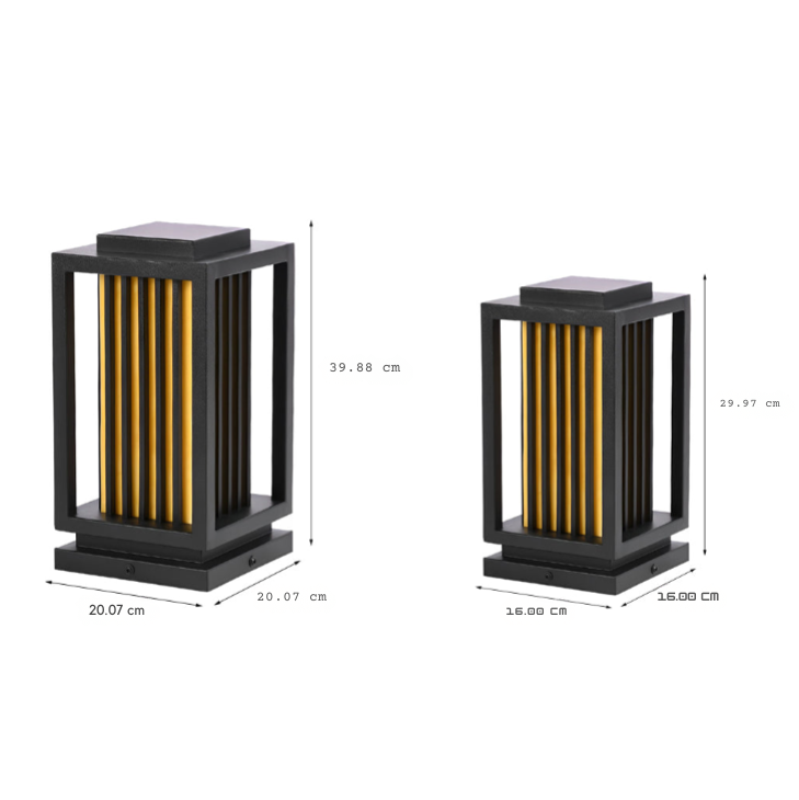 Faye Modern LED Cage Marble Outdoor Pathway Lawn Lights