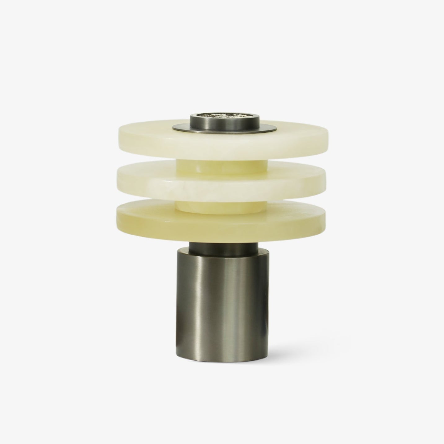 Pryt Obelisk Alabaster Table Lamp-Neutral Decor