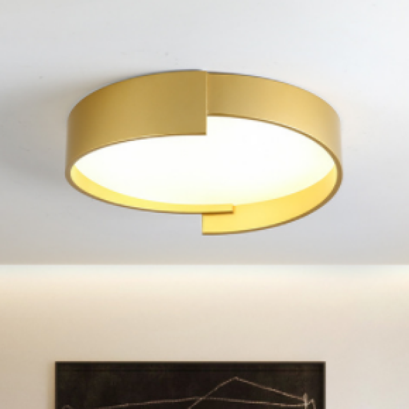 Arisha Modern Round Flush Mount Ceiling Light LED Double Layer - Neutral Decor