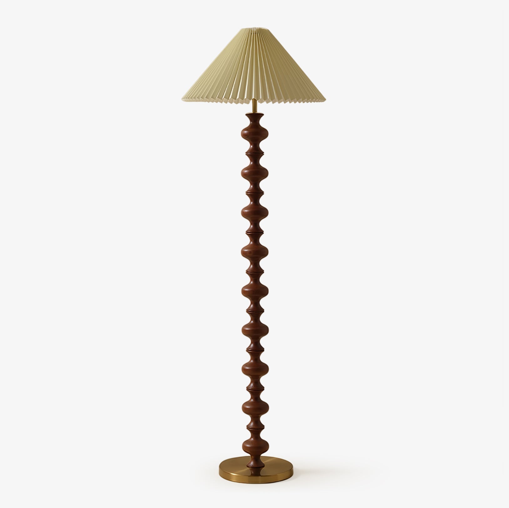 Emelir Wood Fabric Floor Lamp-Neutral Decor
