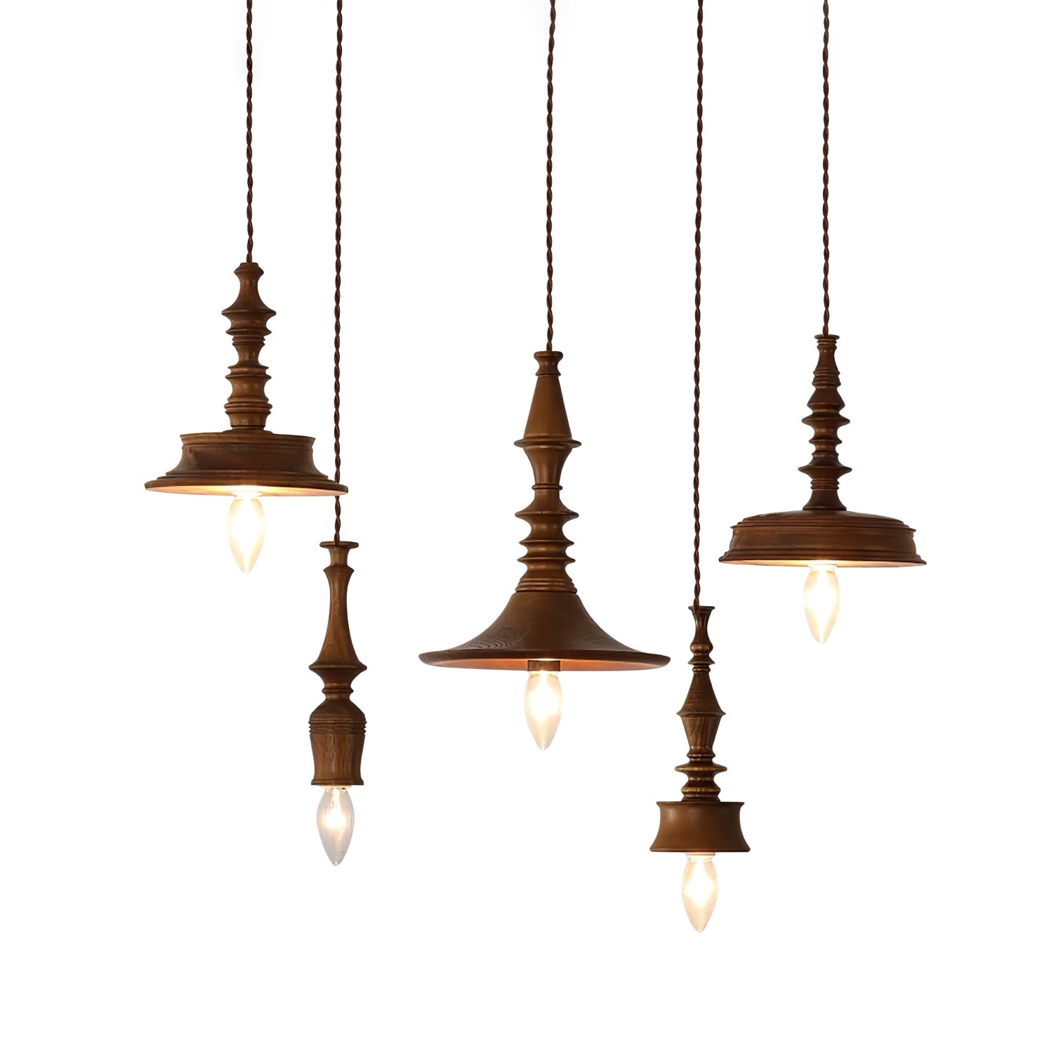 Tessira Wood Industrial Pendant Lamp-Neutral Decor