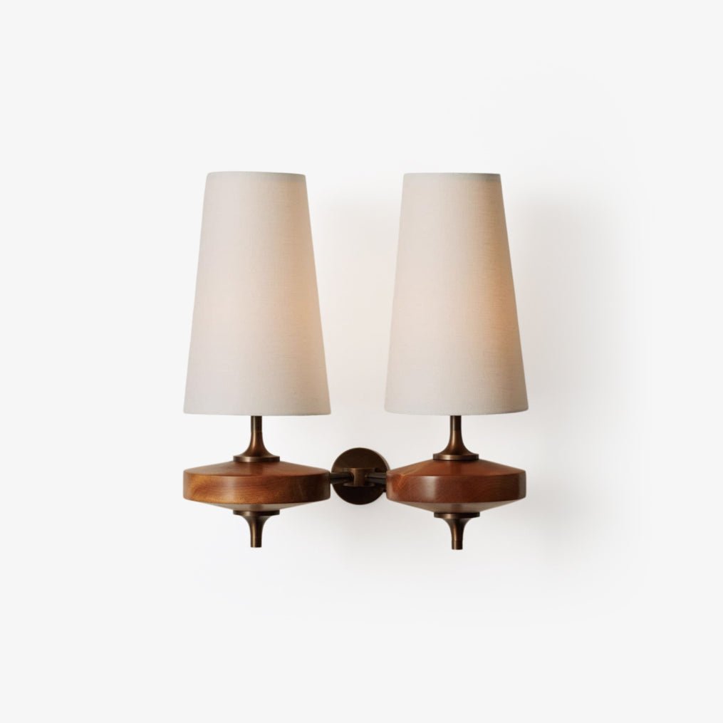 Hestin Twin Shade Wall Sconce-Neutral Decor