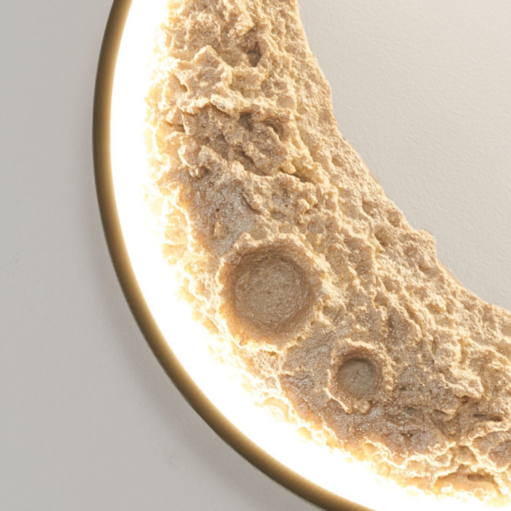 Sigmn Moon Crescent LED Resin Outdoor Wall Light