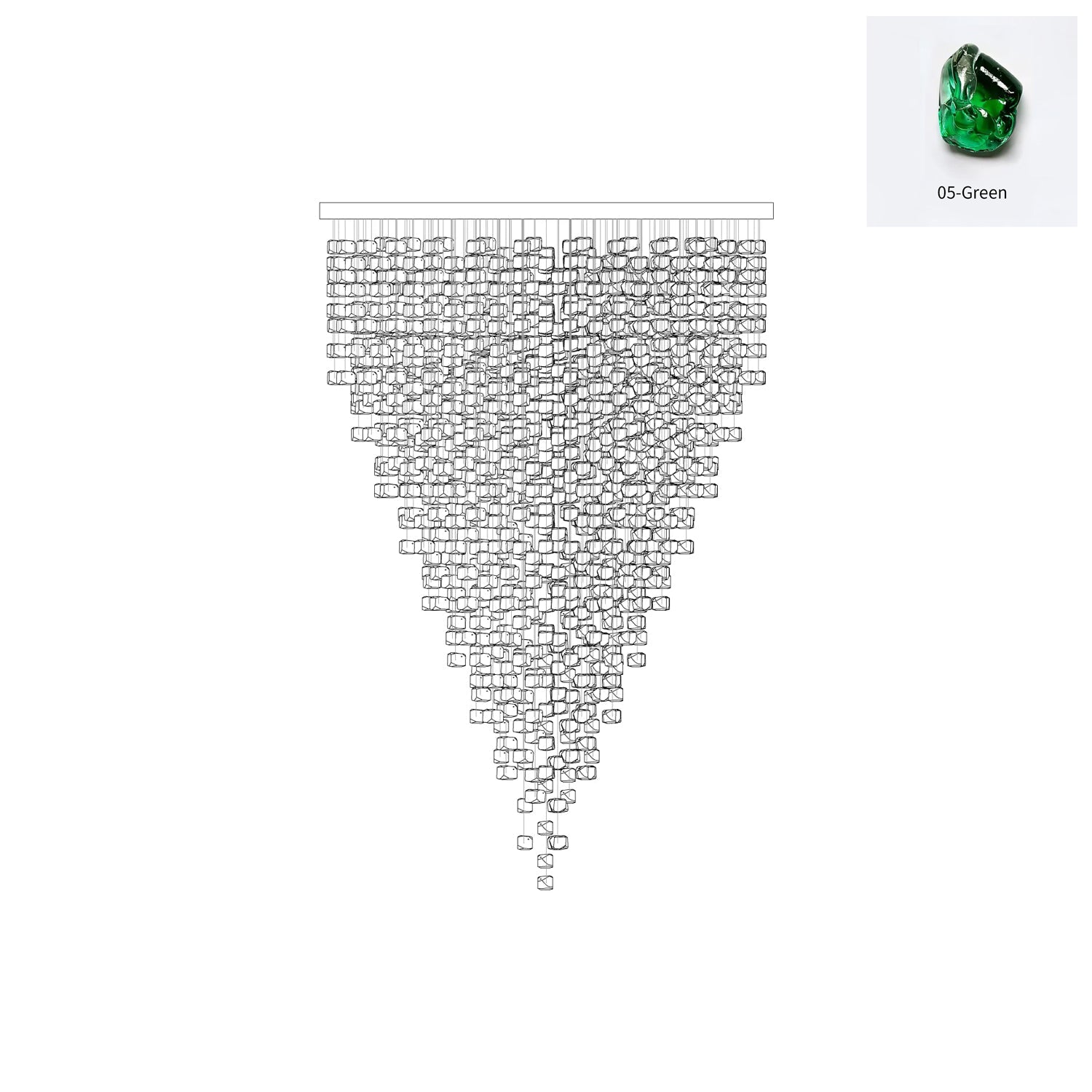 Belora Postmodern Luxury Stone Crystal Chandelier-Neutral Decor