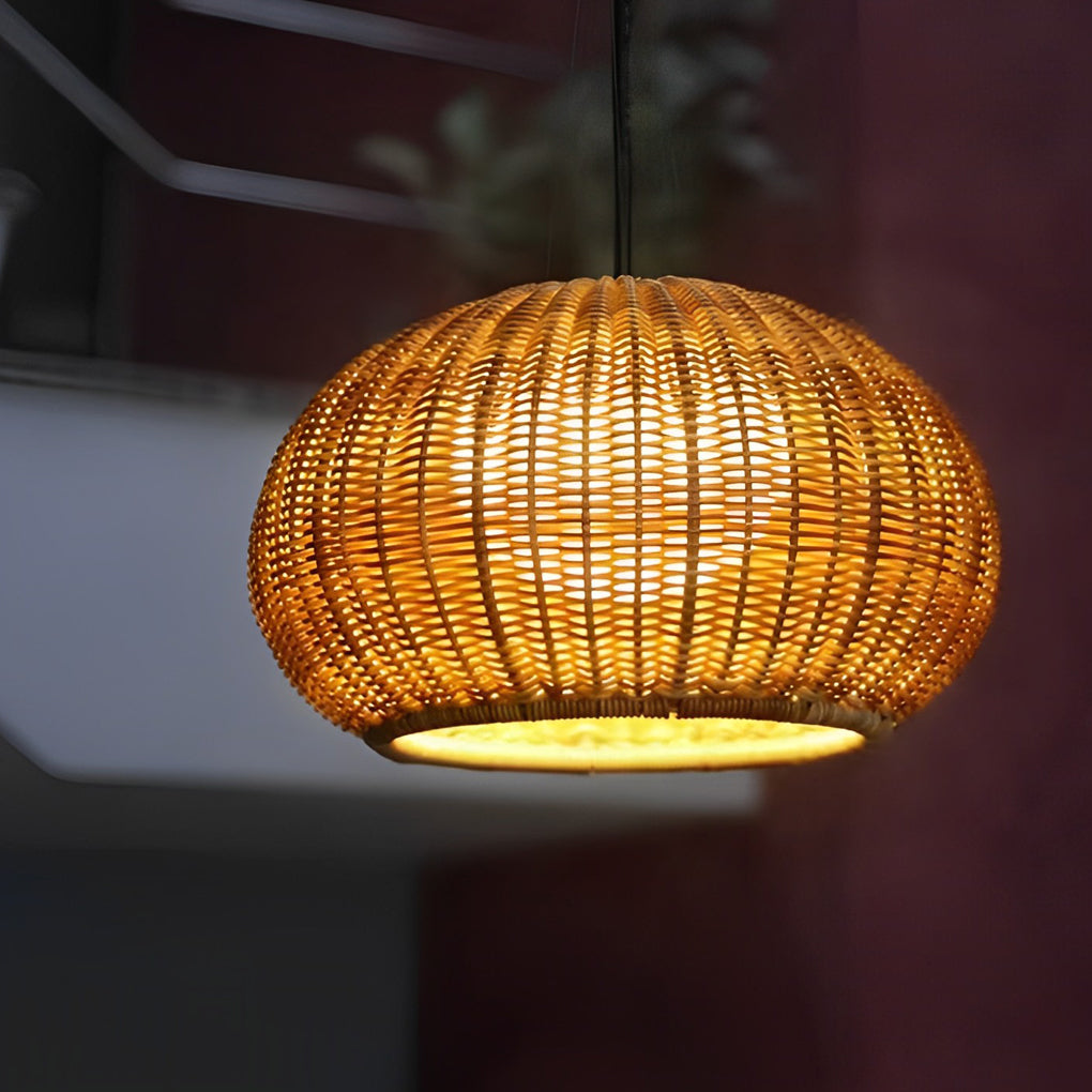 Jarvis Lantern Shaped Modern Rattan Outdoor Wall Lamp