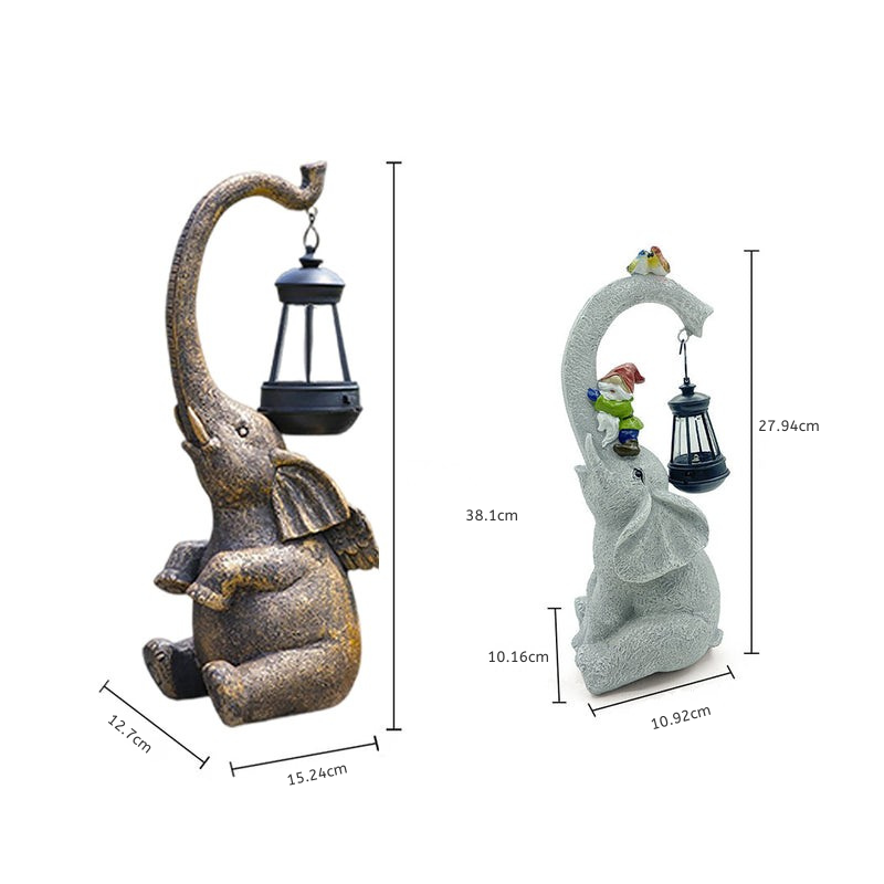 Frnce Solar Unique Animal Resin Outdoor Lights