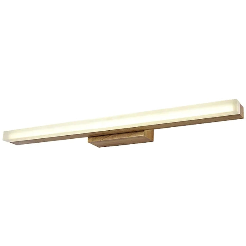 Arisha Modern Minimalist Linear Wooden Wall Lamp, Wood/Walnut - Neutral Decor